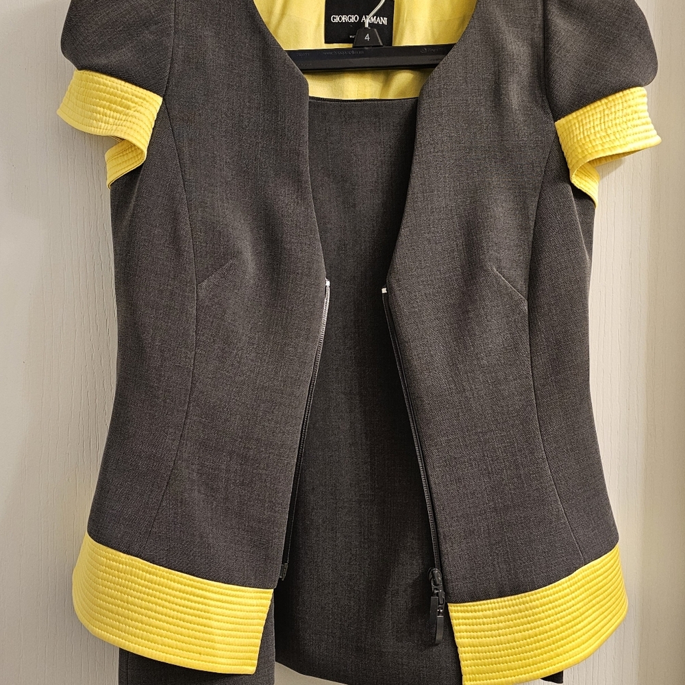 Giorgio Armani Blazer Runway Resort 2010 Collection Up-Down Zip Size 42 Vintage - Picture 3 of 13